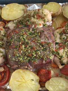 Una foto de Carne y papas al horno
