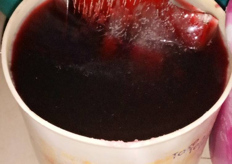 Simple Way to Prepare Homemade Chilled purple hibiscus Cooking Basics for Newbies