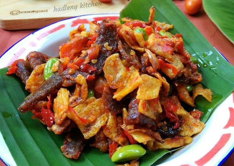 Balado Daging Kentang Pete