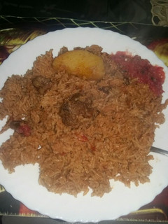 A picture of Pilau beef#festivecontest NairobiEast#authors marathon.
