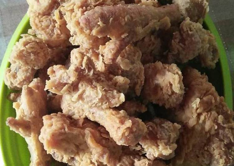 Cara Gampang Menyiapkan Fried chicken crispy rumahan Anti Gagal