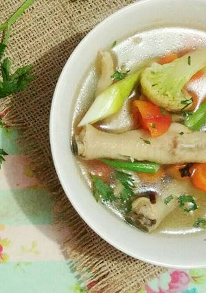 Foto resep 1. Sup ceker ayam