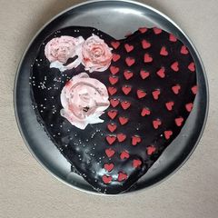 Chocolate ganache cake# vday A picture of Chocolate ganache cake# vday.