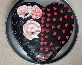 New Recipe Chocolate ganache cake vday Delicious