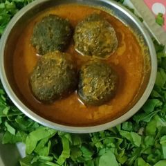 Palak kofta A picture of Palak kofta.