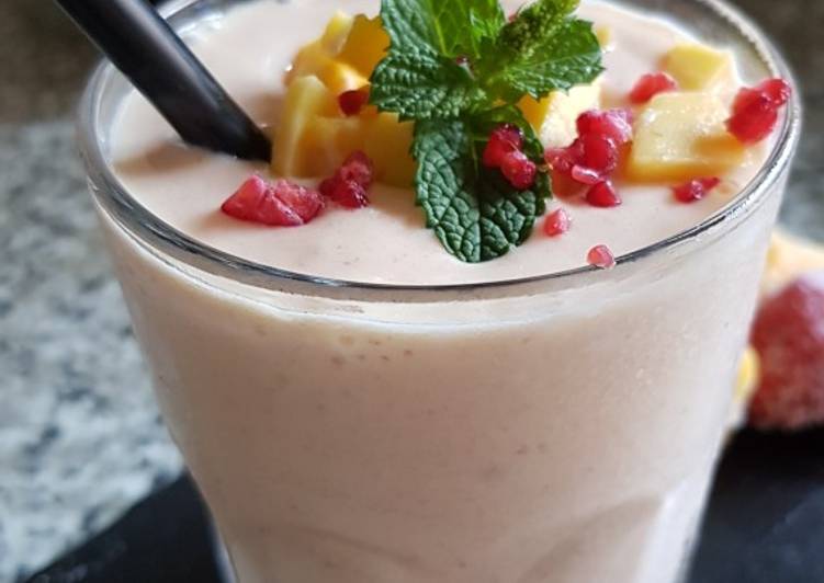Con leche condensada batido mango