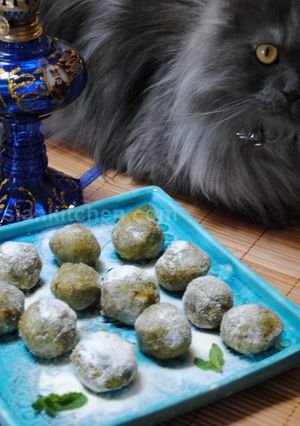 A picture of Pistachio balls.