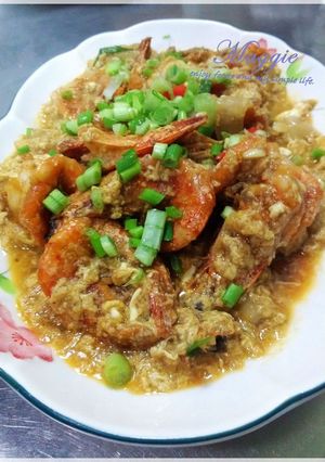 咖哩蝦 的食譜成品照片
