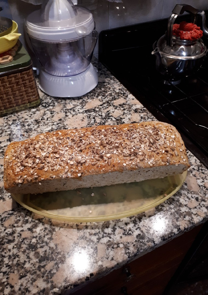 Una foto de Pan de harina integral