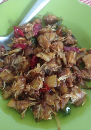 Foto resep Oseng" Kulit tiwadak (mandai)
