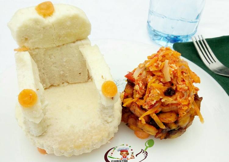 Step-by-Step Guide to Prepare Homemade Boiled yam with carrot egg sauce