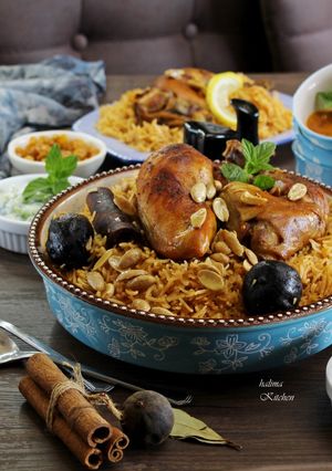 صورة لوصفة كبسة سعودية سهلة