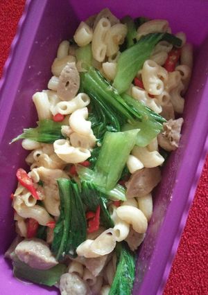 Foto resep Tumis pakcoy makaroni