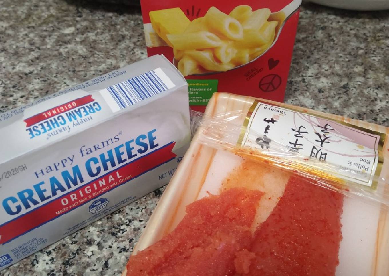 Cream Cheese Spicy Cod Roe Mac n Cheese
