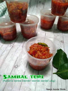 Foto resep Sambal teri (rahasia sambal blender seenak sambel uleg)