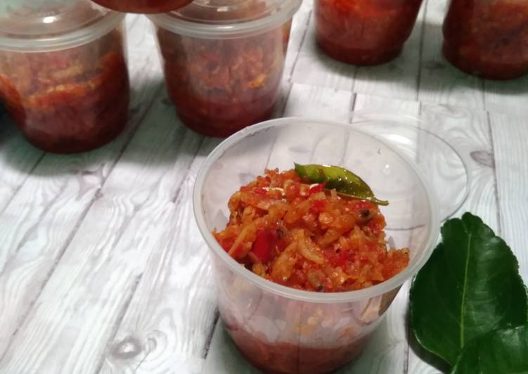 Cara Memasak Cepat Sambal teri (rahasia sambal blender seenak sambel uleg) Enak Sederhana