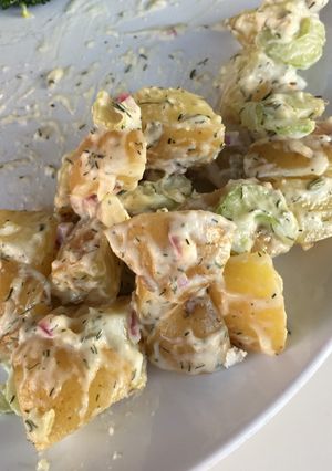 A picture of Sweet potato salad.