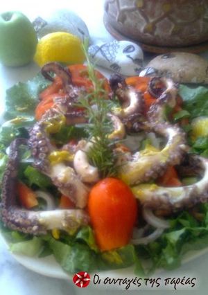 A picture of Octopus salad by Litsa.