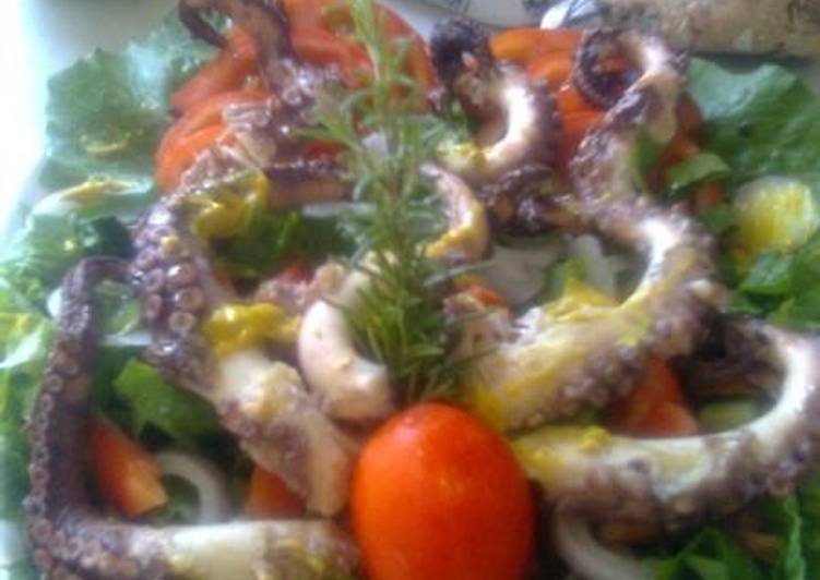 Simple Way to Prepare Super Quick Homemade Octopus salad by Litsa