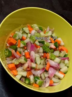 Foto resep Acar nasi goreng/sate ga pake ribet