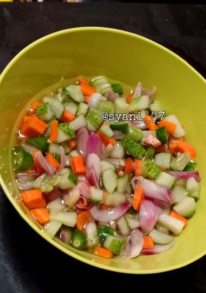 Foto resep Acar nasi goreng/sate ga pake ribet