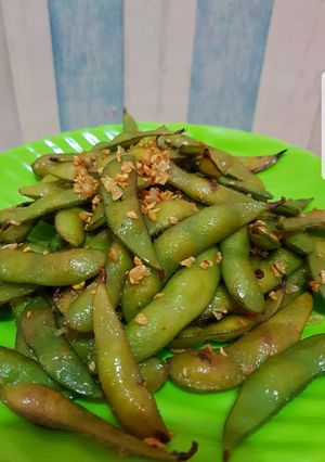 Foto resep Edamame garlic