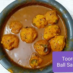 A picture of Toor Dal Ball Sambar.