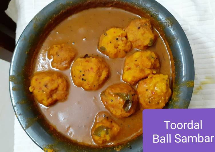Simple Way to Make Perfect Toor Dal Ball Sambar