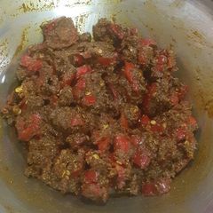A picture of Red chilli pickle.