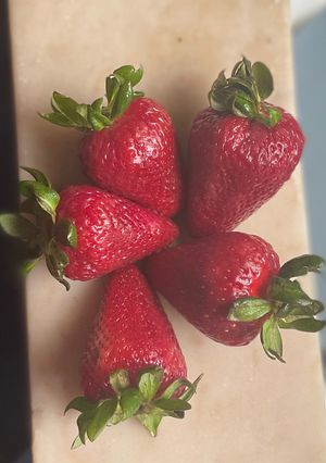 Una foto de Licuado de frutillas