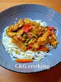 Μαλαισιανό πικάντικο κοτόπουλο stir-fry (Ayam Paprik) C&G