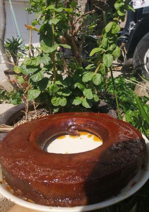 Una foto de Pastel imposible-chocoflan