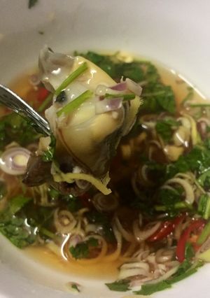 Hình của món Ốc mỡ hấp.