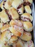 Joelho Presunto e queijo
