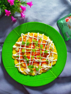 Foto resep Pizza Sayuran ala Okonomiyaki