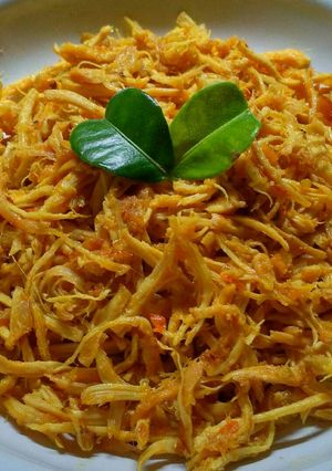 Foto resep Ayam Suwir Pedas Bumbu Kuning