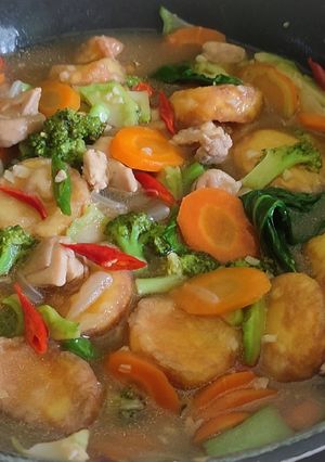 Foto resep Sapo Tahu Ayam