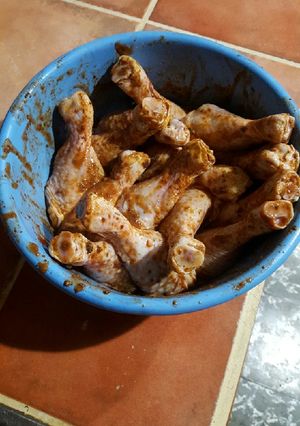 Una foto de Piernas de pollo Pal'superbowll
