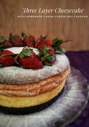 Foto resep Three Layer Cheesecake