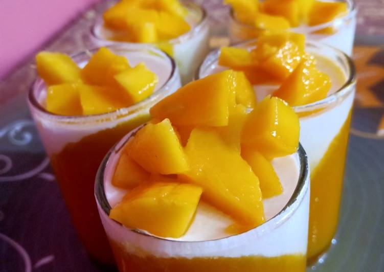 Recipe of Super Quick Homemade Mango Panna cotta