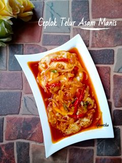 Foto resep Ceplok Telur Asam Manis