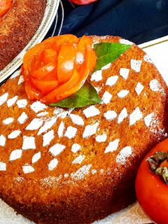 عکسی از دستور کیک خرمالو