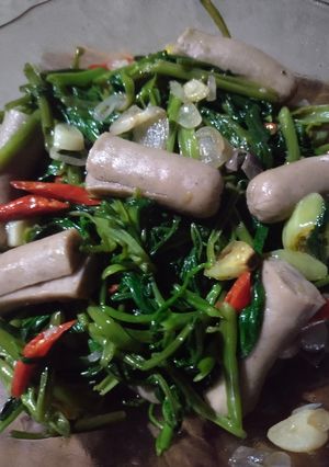 Foto resep Tumis kangkung sosis