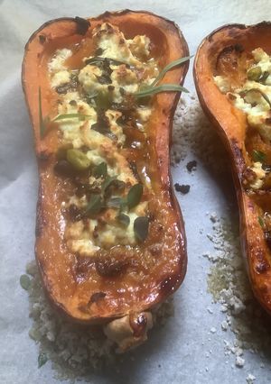 Une photo de 🌶️Butternut 🪵🍂farcie 🪹au brocciu 🧀