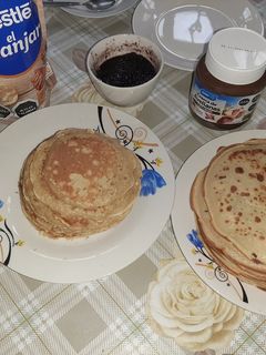Una foto de Panqueques de avena y harina integral 🥞