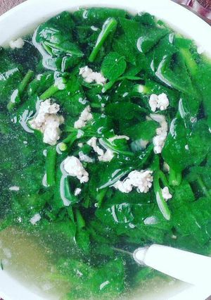 Hình của món Canh mùng tơi thịt nạc.