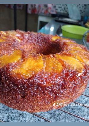 Una foto de Torta invertida de manzana 🍎!