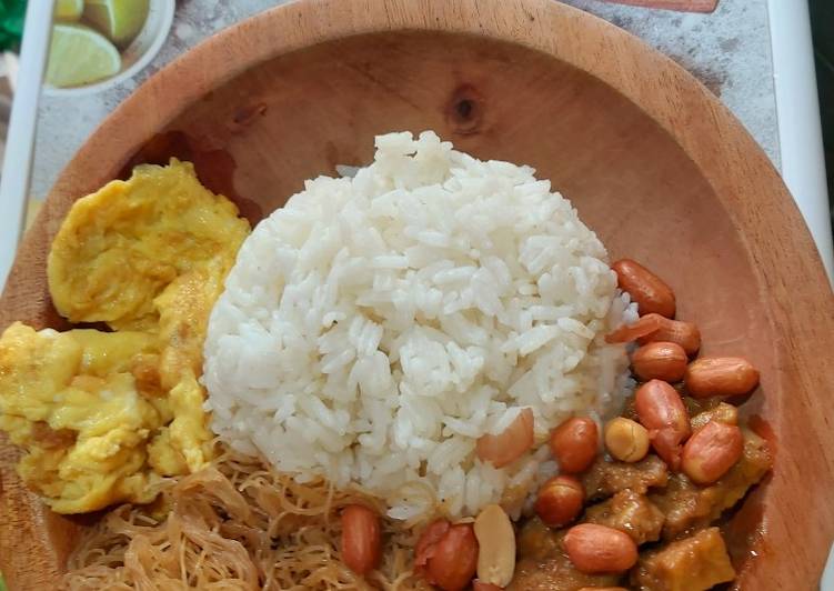 Nasi uduk rice cooker ala rumahan
