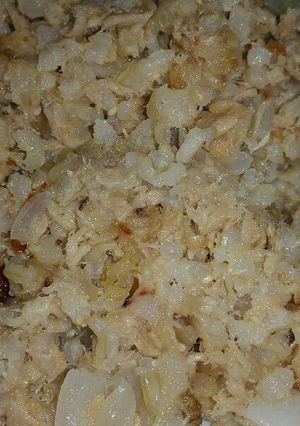 Foto principal de Arroz integral salteado con cebolleta y atún 😋🍽