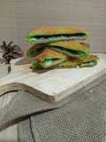Roti Goreng isi Selai Blueberry